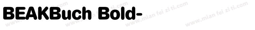 BEAKBuch Bold字体转换